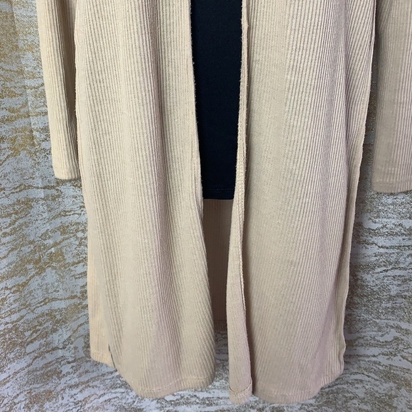 Fashion Nova cream open duster/cardigan Jacket size S - Picture 4 of 10